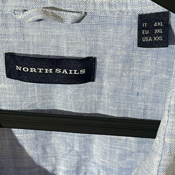 North Sails Light Blue Casual Button Down Shirt - Picture 3 of 6